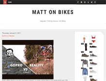 Tablet Screenshot of mattonbikes.com